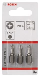 BOSCH PHILLIPS PH 1*25 MM 3'LÜ 2607001508