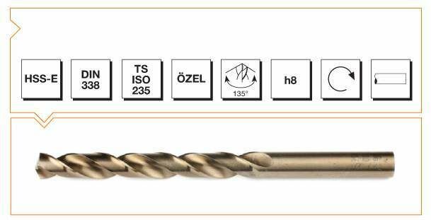 MTE HSSE 7,50 MM ALTIN SERİ MATKAP DIN 338 RN