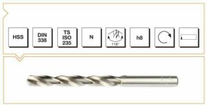 MTE MATKAP UCU 0.80 MM HSS DIN 338 RN