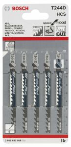 BOSCH DEKUPAJ TESTERE BIÇAĞI T 244 D 5 Lİ 2608630058