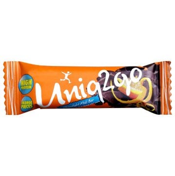 Uniq2go Choco Light MIDI  40gr. %100 Doğal Portakal Parçacıklı Proteinli Bar
