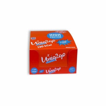 Uniq2go Choco Light MIDI 40g.16lı kutu %100 Doğal portakal parçacıklı proteinli bar