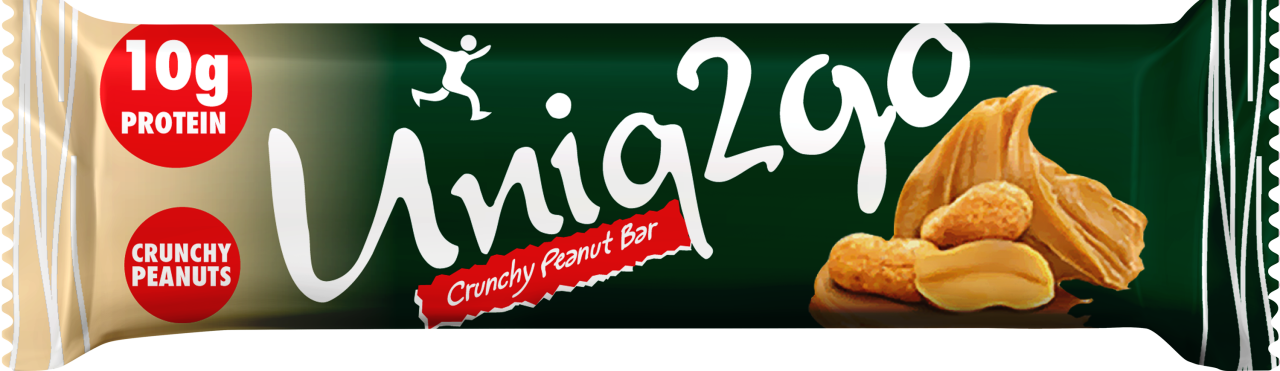 Uniq2go Crunchy midi - Fıstık Ezmeli Proteinli Bar 40 g.
