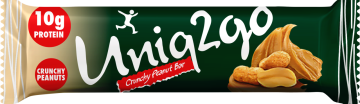 Uniq2go Crunchy midi - Fıstık Ezmeli Proteinli Bar 40 g.
