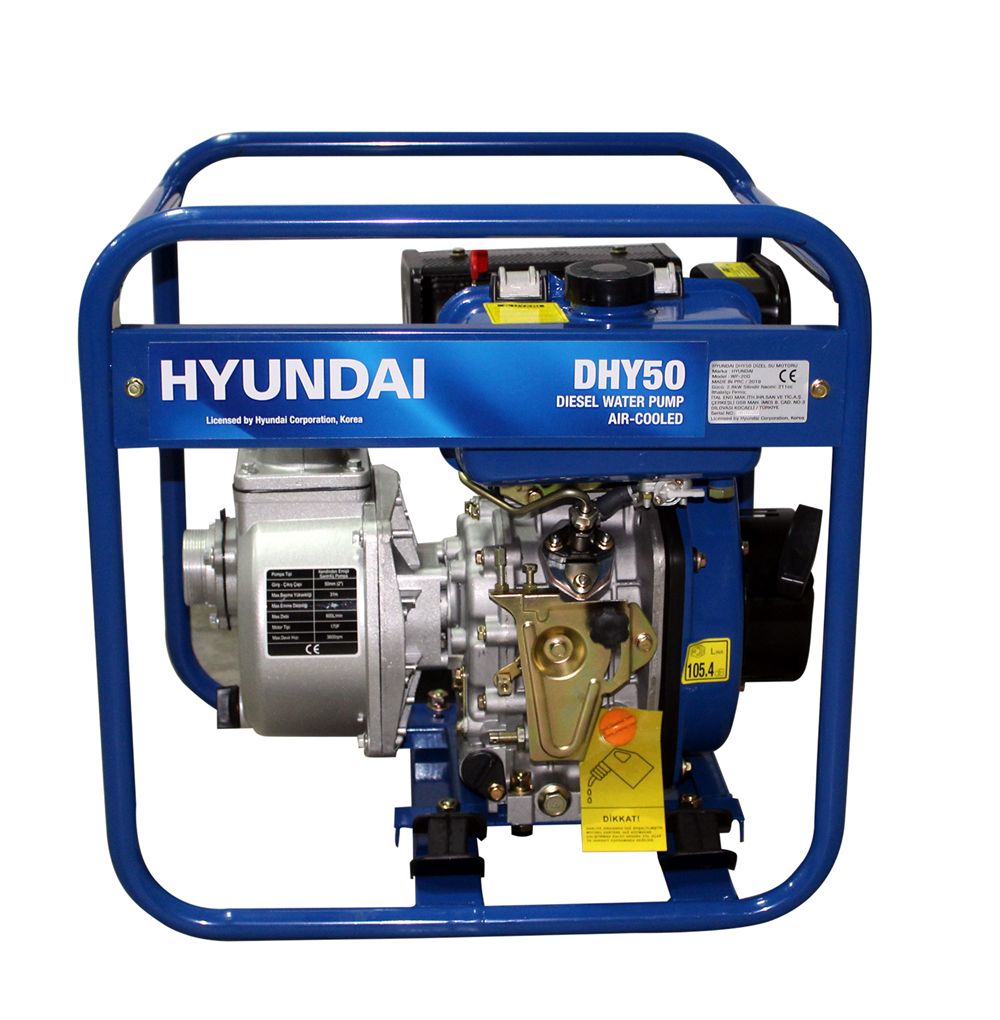 Hyundai DHY50 Dizel Su Motoru 2'' İpli