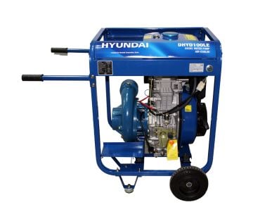 Hyundai DHYD100LE Dizel Su Motoru 4'' Marşlı Döküm Pompa