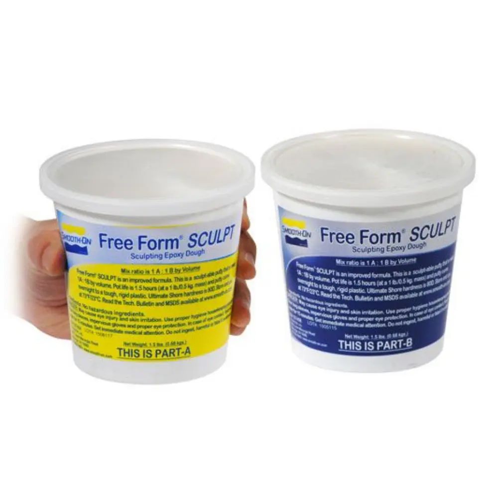 Free Form Sculpt Heykeltraşlar için İki Bileşenli Epoksi Hamur Trial Size - 1.36 Kg