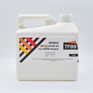 UP20AX Şeffaf Döküm Tipi Polyester Reçinesi 4 KG