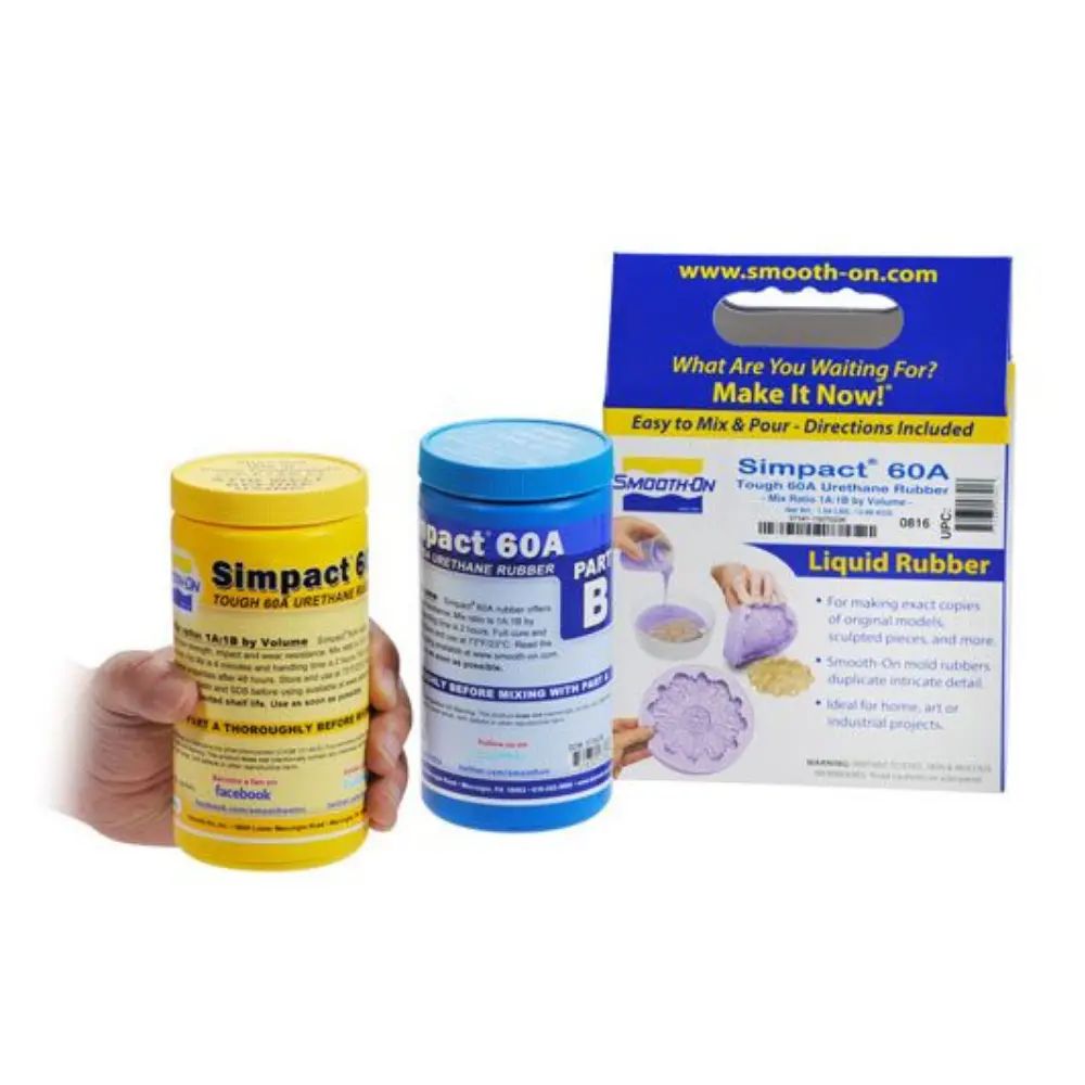 Simpact 60A Dayanıklı Elastik Hızlı Kürleşen Üretan Reçine Trial Size - 0.88 Kg