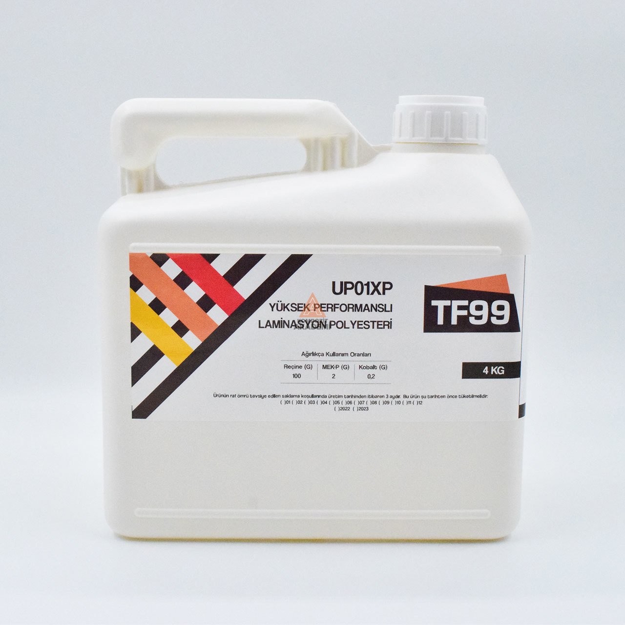 UP01XP Yüksek Performanslı Laminasyon Polyesteri 4 KG