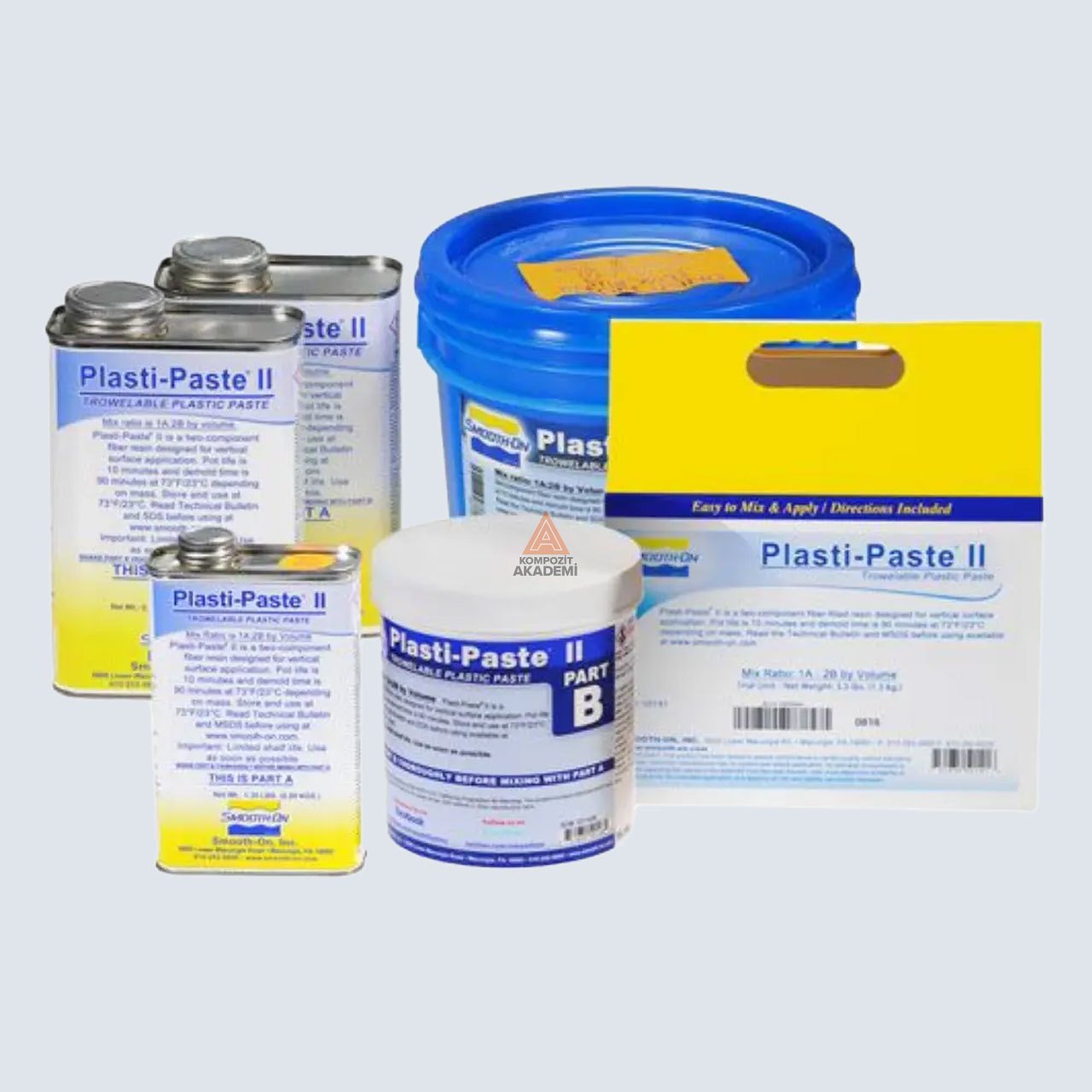 Plasti-Paste II Yüksek Dayanımlı Sürülebilir Elyaf Dolgulu Boyanabilir Pasta