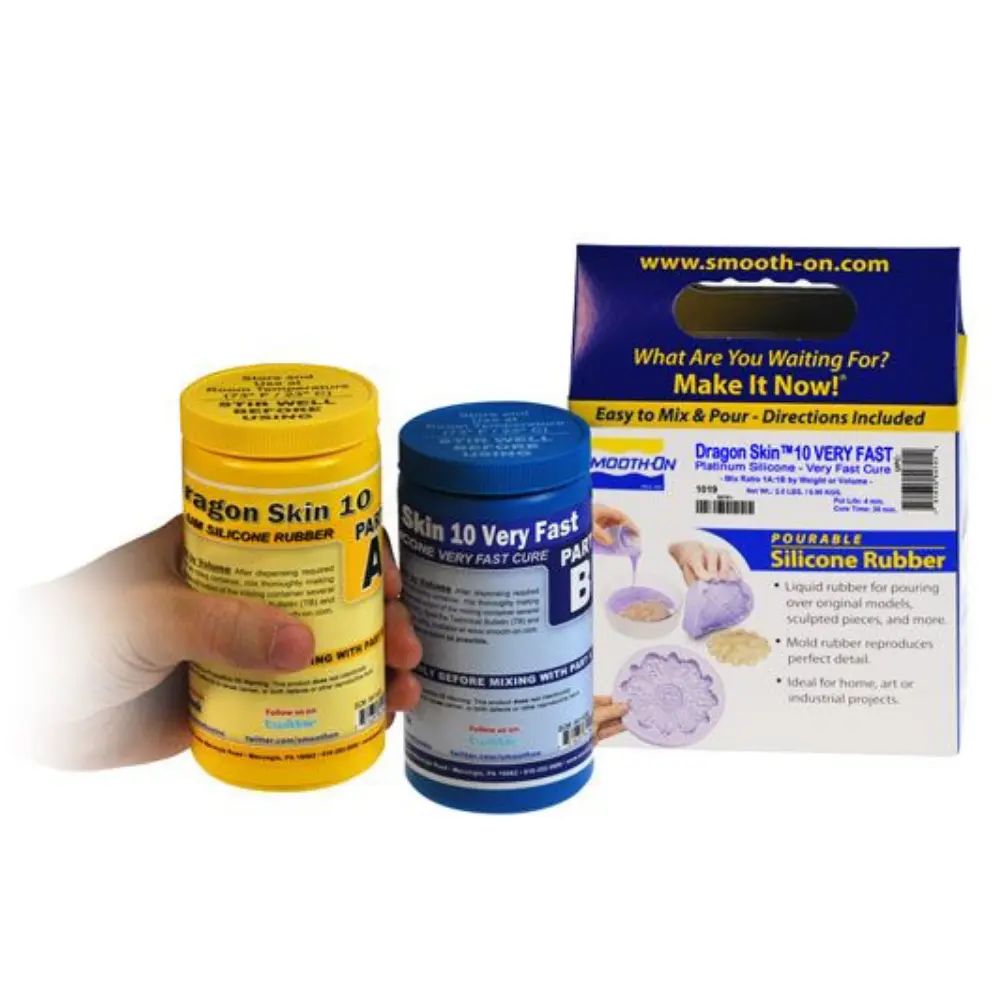 Dragon Skin 10 VERY FAST Yüksek Performanslı Yapay Deri Makyajı ve Kalıbı Silikonu Trial Size - 0.91 Kg