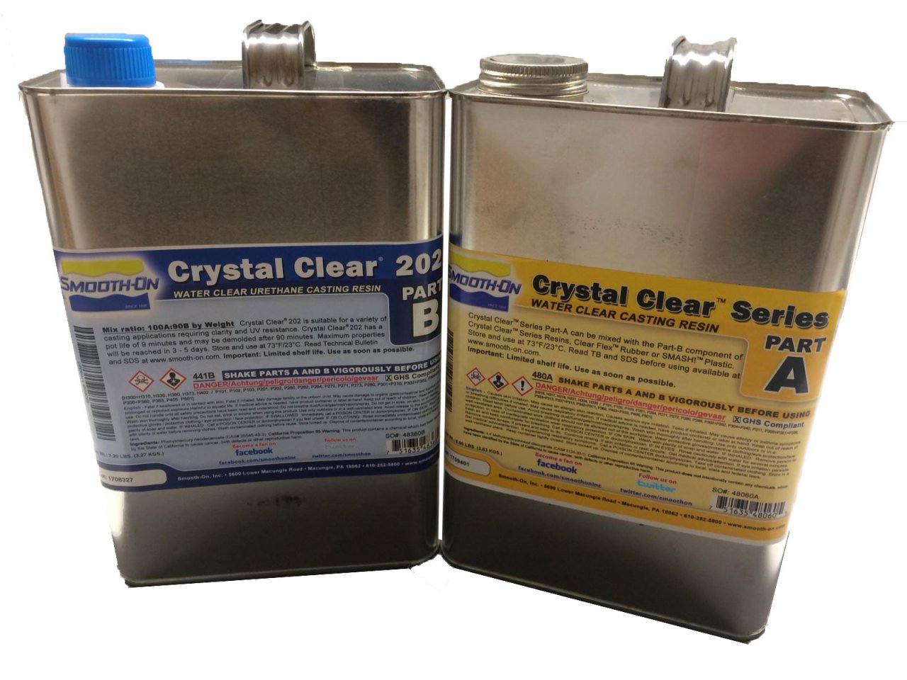 Crystal Clear 202 UV Dayanımlı Optik Şeffaf Sıvı Plastik 1 Gal - 6.90 Kg