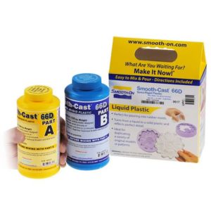 Smooth-Cast 66D Yarı Sert Sıvı Plastik Döküm Reçinesi Trial Size - 0.86 Kg