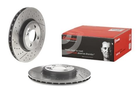 MİNİ COOPER S R50 R56 JOHN COOPER WORKS ÖN FREN DİSKİ 294mm +SPORT PAKET KANALLI ÇİZGİLİ BOYALI BREMBO