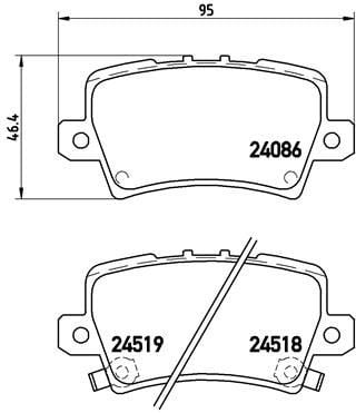 HONDA Civic 1,4 1,8 HB VIII Fren Balatası Arka 15,7 mm. 06-12 BREMBO
