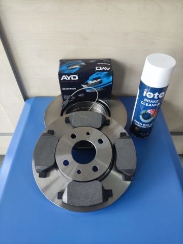 F.DOBLO FİORİNO 1.3JTD 257mm ÖN DİSK+BALATA FREN SETİ TK.SAĞ+SOL