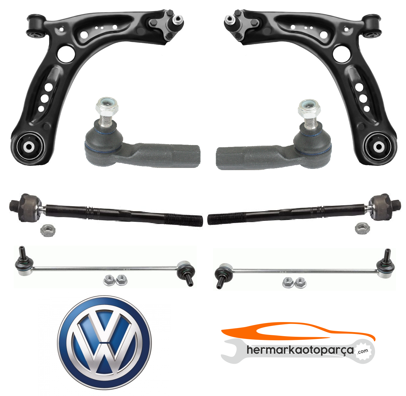 VW GOLF7 12- ÖN (SALINCAK) TAMİR SETİ TK. 10 PARÇA