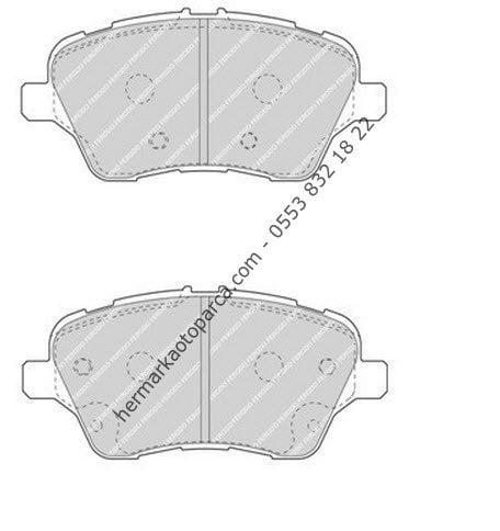 FORD FİESTA B-MAX T.COURIER 14- ÖN FREN BALATASI KALE (BÜYÜK TİP)