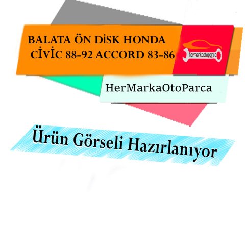 BALATA ÖN DİSK HONDA CİVİC 88-92 ACCORD 83-86