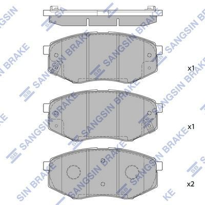 BALATA ÖN DİSK HYUNDAI İX20 VENGA SONATA 2010-19 25187