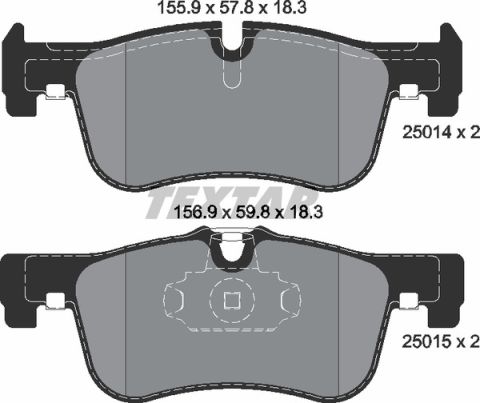 BMW F20 116i/d 118i 2012- ÖN FREN BALATASI TEXTAR ORJ 2501401