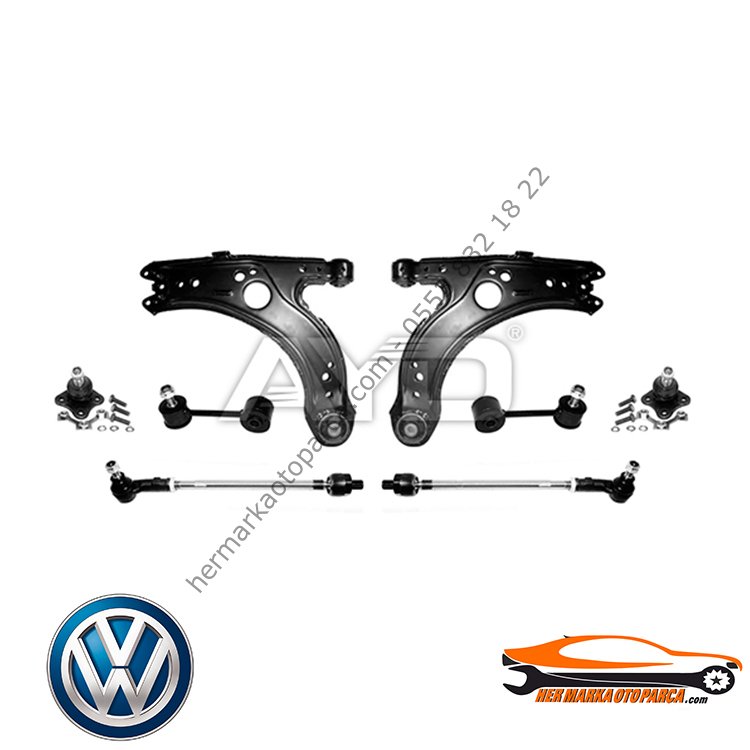 Vw Golf4 Bora Leon Toledo A3 Octavia 99-06 Salıncak Tamir Seti Ön Tk. 10Parça