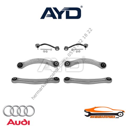 AUDİ Q7 10- DENGE KOLU ARKA (SALINCAK) TAMİR SETİ 6 PARÇA