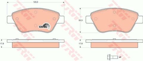 Opel Corsa D 2006-2014 Ön Fren Balatası TRW 23705 23982 23979