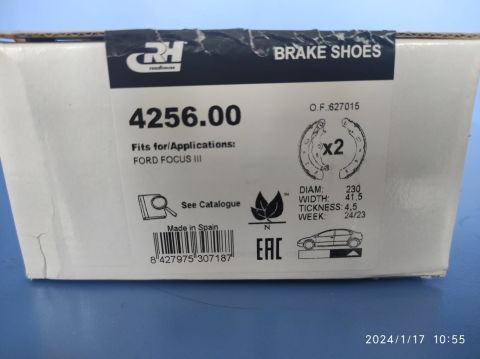 Ford Courier B-max Focus3 Arka Pabuç Balata Tk. Roadhouse Spain 41,5*230mm