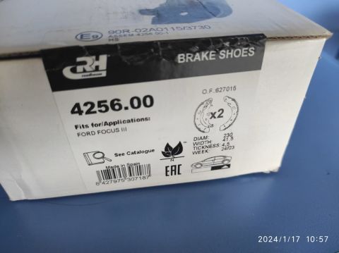 Ford Courier B-max Focus3 Arka Pabuç Balata Tk. Roadhouse Spain 41,5*230mm
