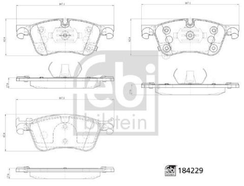 Nissan Qashqai J12 2021- Ön Fren Balatası D1060-6RN0A Febi Germany