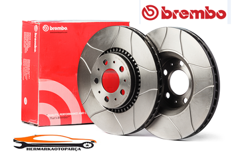SEAT TOLEDO 1 FREN DİSKİ ÖN 239mm DOLU  4 BİJON 1991-1999 BREMBO MAX ( SPOR DİSK KANALLI )(TAKIM SAĞ-SOL)