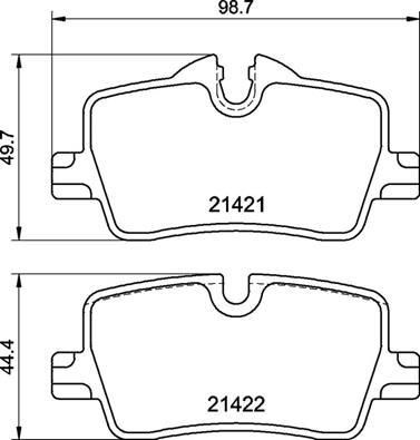 BMW G20 320i 1.6 320d 2019- Arka Fren Balatası Brembo 21421