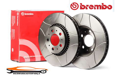 SKODA ROOMSTER FREN DİSKİ ÖN 256mm HAVALI 5 BİJON 2006 > BREMBO MAX ( SPOR DİSK KANALLI )(TAKIM SAĞ-SOL)