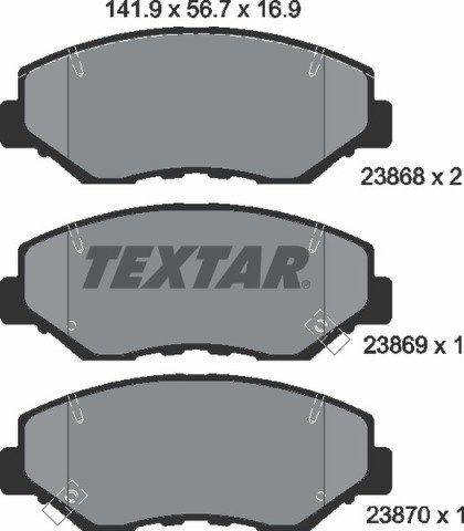 Mercedes W220/170/208 Amg Ön Fren Balatası Orijinal Textar 21484