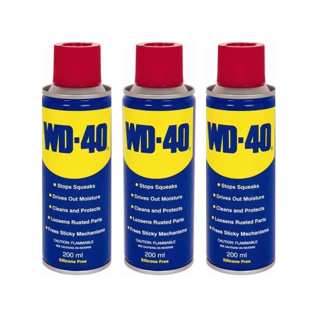 WD40 Çok Amaçlı Sprey 200ml 3 Adet