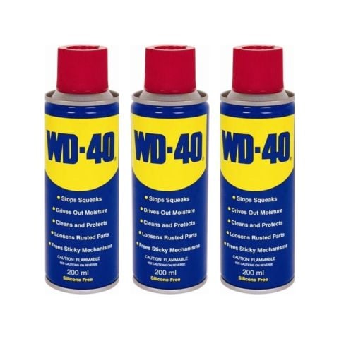 WD40 Çok Amaçlı Sprey 200ml 3 Adet