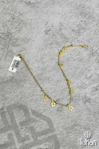 Yıldız Sallantılı Gold Gümüş Halhal