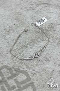 Taşlı Oval Gümüş Bileklik