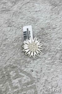 Papatya El İşçiliği Telkari Gümüş Broş