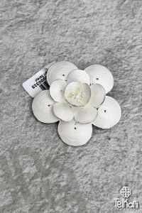 Çiçek El İşçiliği Telkari Gümüş Broş