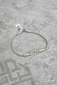 Unisex El Örgüsü Kazaziye Gümüş Bileklik