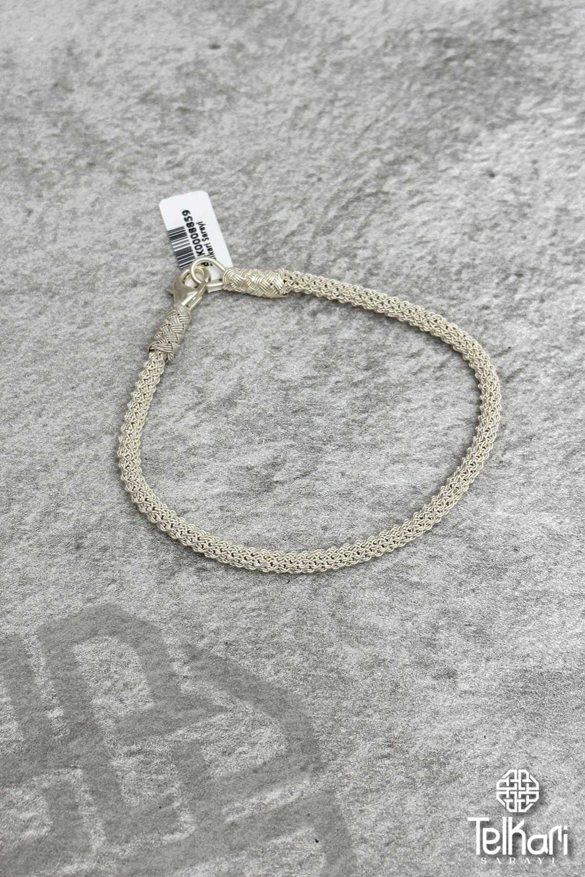 El Örmesi Örme Unisex Kazaziye Gümüş Bileklik