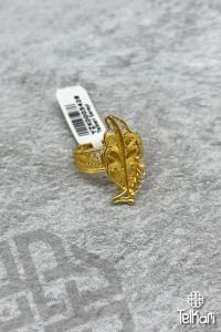 Yaprak Gold Gümüş Telkari Yüzük