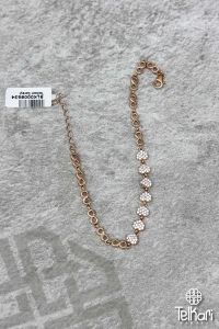 Dizili Kalp Rose Gümüş Bileklik