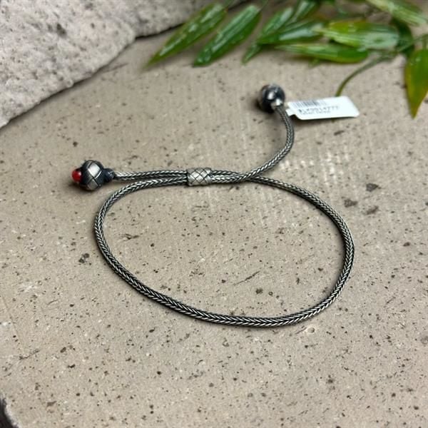 Düz Zincir Model 1000 Ayar Gümüş Kazaziye Unisex Bileklik