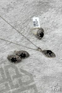 Onix Taşlı Markazit Üçlü Set