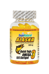 SEPE NATURAL Omega 3 Fish Oil Balık Yağı 100 Softgel Kapsül x 1330 mg