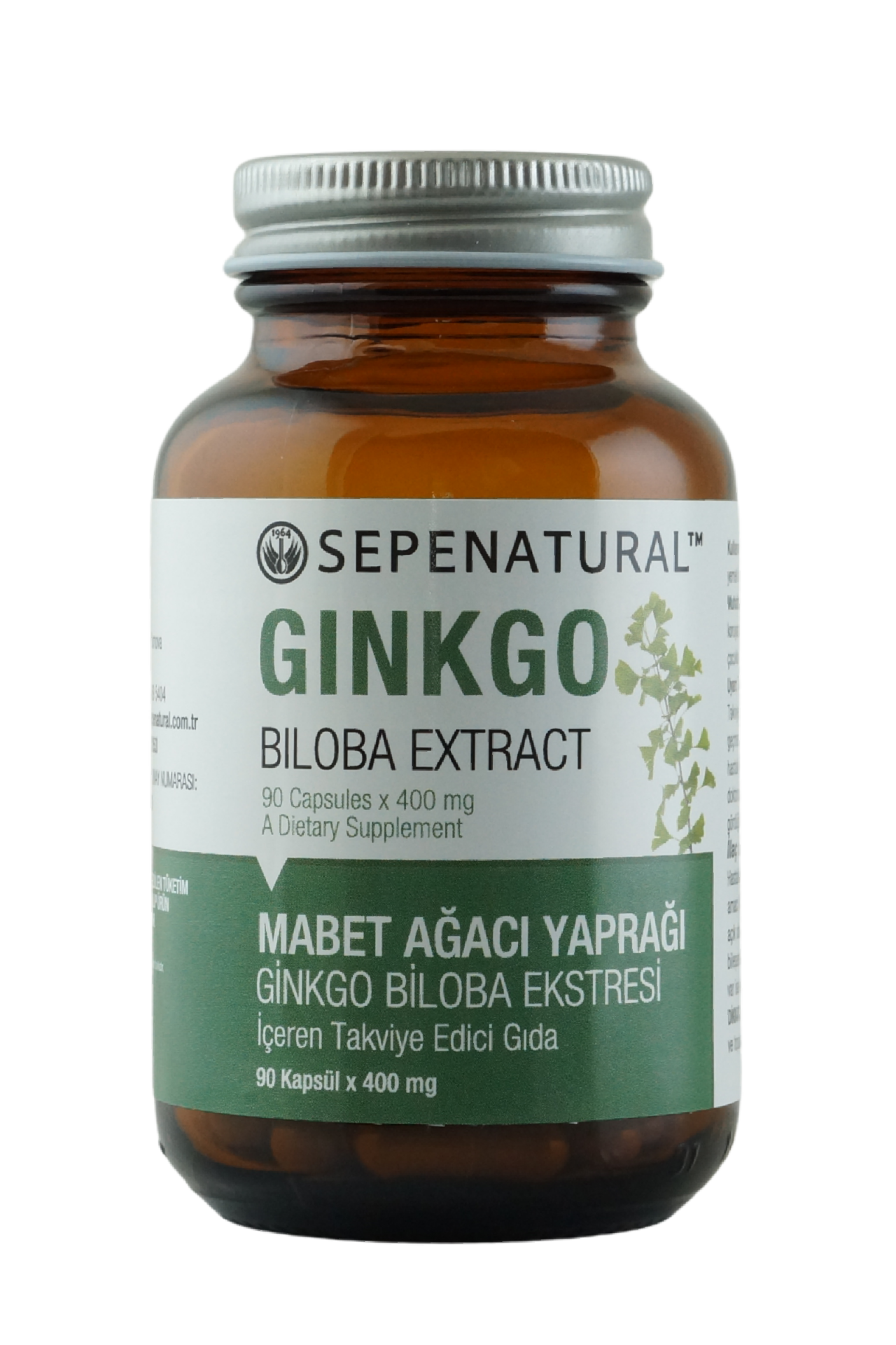 Ginkgo Biloba Extract 90 Kapsül Ginko Ekstrakt Ekstresi